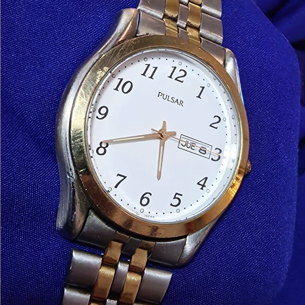 Pulsar by Seiko Vintage Day Date Classic Men's Watch